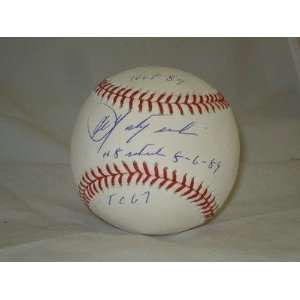 Autographed Carl Yastrzemski Ball   3X Inscribed   Autographed 