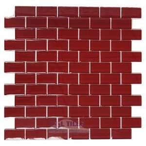  Dimensions red 1 x 2 brick mesh mounted sheets