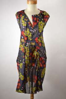MARNI Multicolor Cotton Dress with Slip  