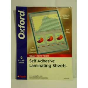   Self Adhesive Laminating Sheets   Two 9 X 12 Sheets
