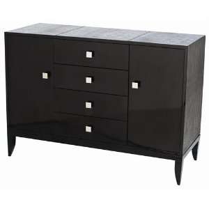  Lisa Croc Embossed Leather Credenza 