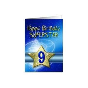  9th birthday card for a Superstar Card Toys & Games