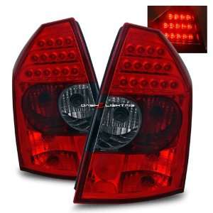  05 07 Chrysler 300C LED Tail Lights   Red Smoke 