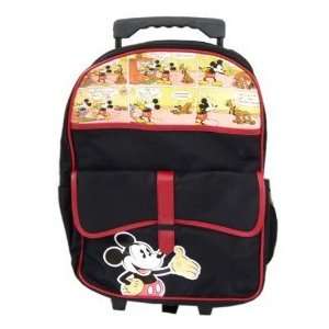   Disney Mickey Mouse Large Rolling Backpack Luggage#20646 Toys & Games
