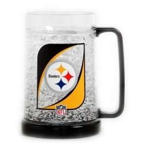  NFL Pittsburgh Steelers 16 oz Crystal Freezer Mug Kitchen 