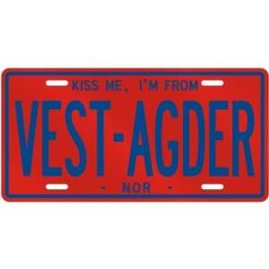   AM FROM VEST AGDER  NORWAY LICENSE PLATE SIGN CITY