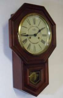 Octagonal Striking Regulator Schoolhouse Clock  