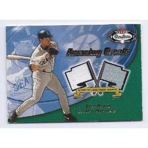   Amazing Greats Dual Game Used Jersey Bret Boone Seattle Mariners