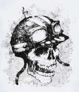 Army Skull T Shirt helmet funny crazy skeleton choppers  