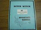 R65 Ditch Witch Digging Attachment Operators Manual & Parts List 4/78