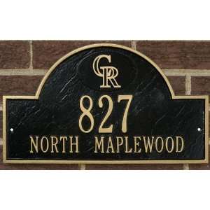  Colorado Rockies Black & Gold Personalized Address Plaque 