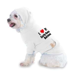  I Love/Heart Curly Coated Retriever Hooded T Shirt for Dog 