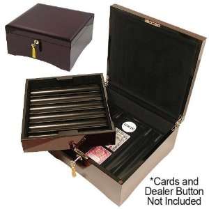  750 Wooden Chip Case High Lacquer Finish Sports 