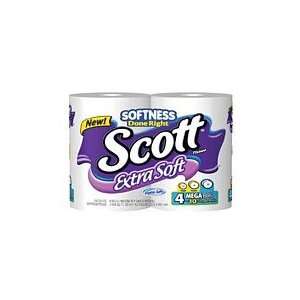  Scott Bath Tissue Extra Soft Mega Rolls 12x4 Pk Health 