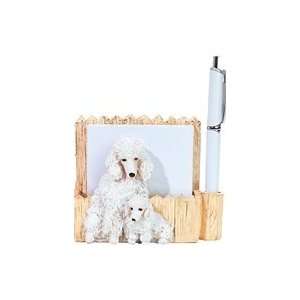  Poodle (White) Pen and Note Set