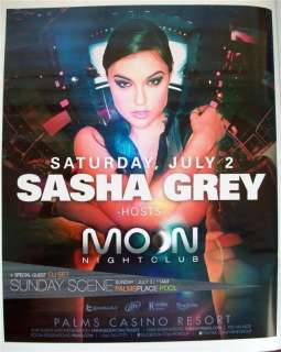 Sasha Grey @ Palms Casino Las Vegas Moon Nightclub Ad  