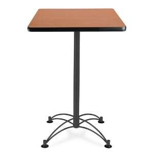  Square Cafe Table 24 x 24 Cherry Top/Black Base Office 