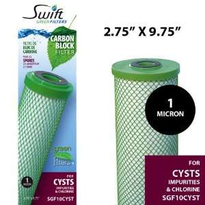   Green Carbon Block Water Filter For Filtrex FX10CYST FX CYST, 3 Pack