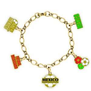  MLS Mexico National Soccer League 5 Charm Bracelet Sports 