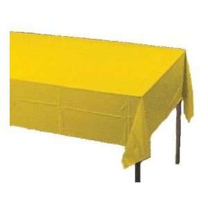    Plastic Banquet Table Cover, School Bus Yellow