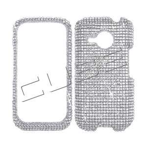 Silver BLING COVER CASE SKIN 4 HTC 6200 DROID ERIS  