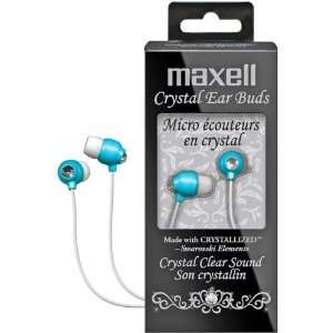  Maxell Blue Crystal Earbuds Electronics