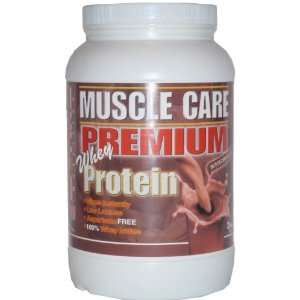   Muscle Care Premium 3lbs 100% Whey Protein Isolate   Dutch Chocolate