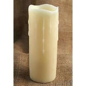  Flameless Unscented Drip Candle 3x8 with Dual Timer