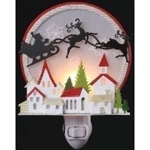 Pack of 6 Roman Lights Christmas Scene with Santa Holiday Paper Night 
