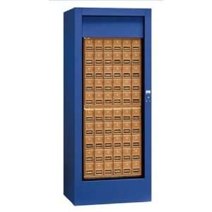   Industries 3150BLU Rotary Mail Center Brass Style USPS Access   Blue