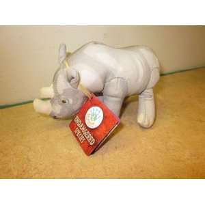  Burger King Endangered Species Rhinoceros 5 Plush 