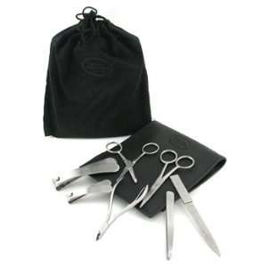  Manicure Set Nail File + Nose Hair Sissors + Cuticle 