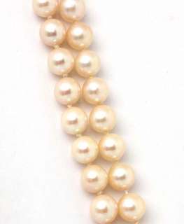 MM LONG DOUBLE STRAND AKOYA SALTWATER PEARL NECKLACE  