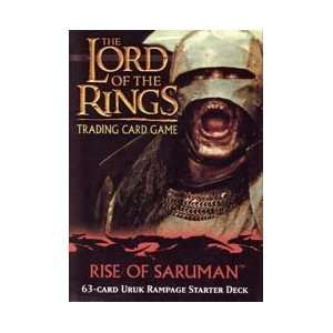   the Rings TCG Rise of Saruman Uruk Rampage Starter Deck Toys & Games