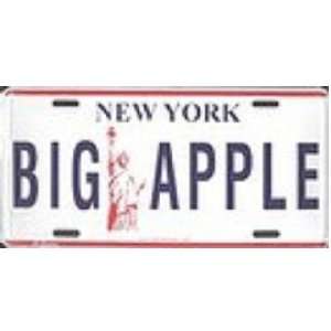  New York Big Apple Metal License Plate Auto Tag Sports 