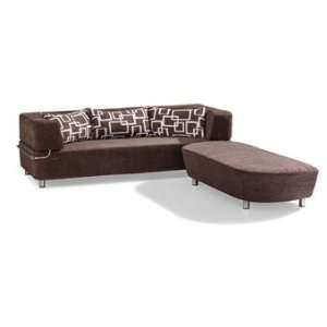  Brown Zuo Snappy Queen Size Convertible Sectional Sofa and 
