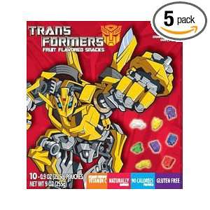 General Mills Fruit Shapes, Transformers, 8 Ounce (Pack of 5)