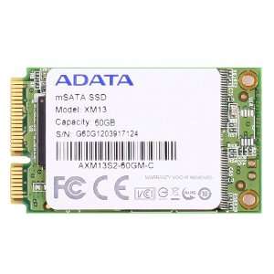  A Data 60GB XM13 mSATA SSD SATA II 3Gb/s Sandforce Driven 