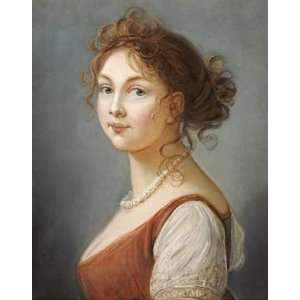 Portrait of Louisa, Queen of Prussia by Elizabeth Vigee Le Brun. Size 