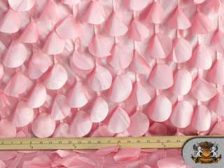 ROUND PETAL TAFFETA BABY PINK FABRIC / 54 WIDE / SOLD BY THE YARD 
