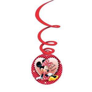 Minnie Mouse Red Polka Dot Party Dangler Decorations x 3  