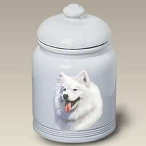 Samoyed Dog   Linda Picken Treat Jar