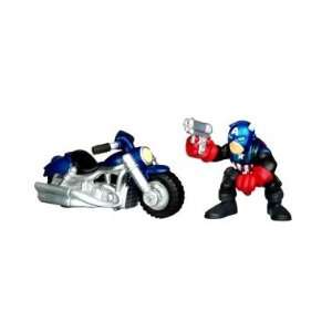   17 Mini 3 Inch Figure 2Pack Captain America & Motorcycle Toys & Games