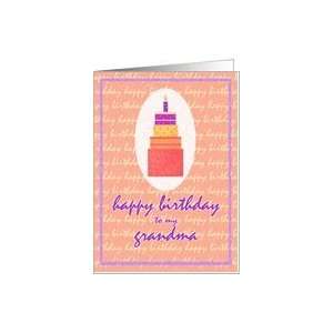  Grandma Stacked Cake Special Moments Birthday Card Health 