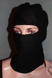 Imprescion Black Fleece Ninja Ski Mask Hat Full Face NEW  