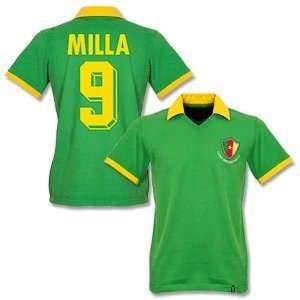  1982 Cameroon WC Retro Shirt + Milla 9