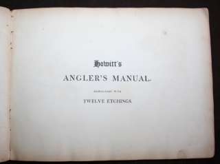   Manual~12 Etchings~Samuel Howitt~Original Binding~Fishing~RARE  