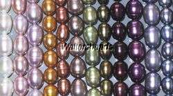 Mixed Lot Rice Cultured Pearls 10 Colors 4/6MM 50Pc  