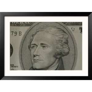  Portrait of Alexander Hamilton on the Ten Dollar Bill 