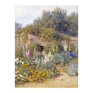 Gertrude Jekylls Garden, Munstead Wood by Helen Allingham. Size 22.93 